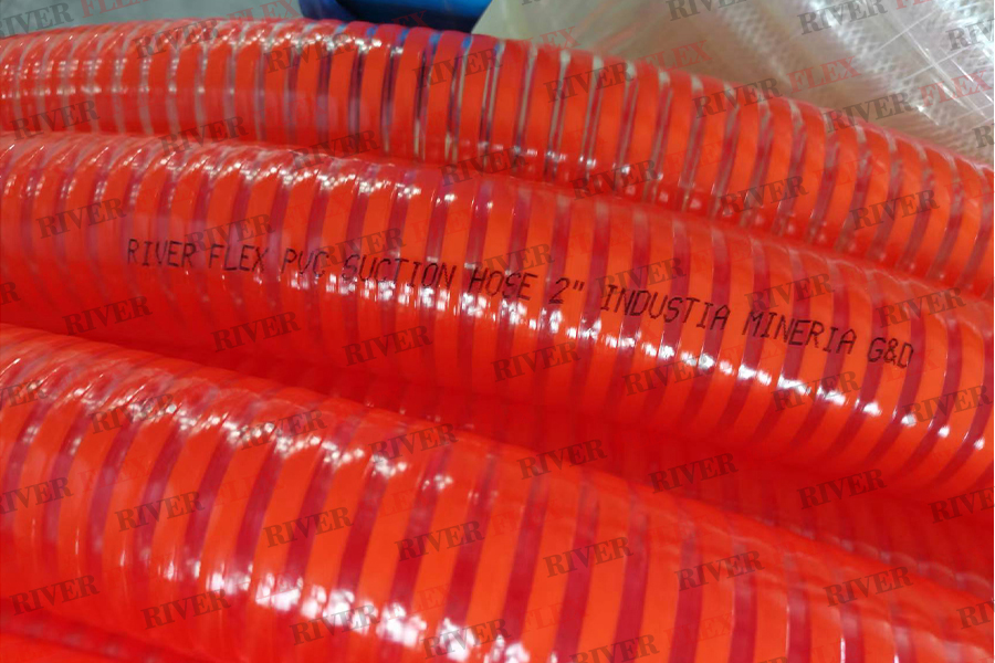 Mangueras de Succión de PVC Naranja